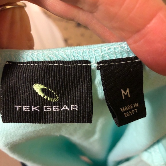 Tek Gear pastel green/navy sleeveless workout top - Picture 5 of 5